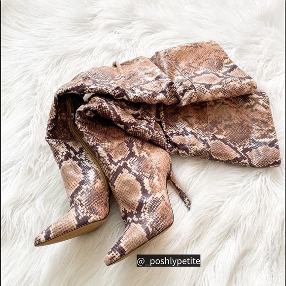 Jessica Simpson Shoes - Jessica Simpson snake print over the knee  boots